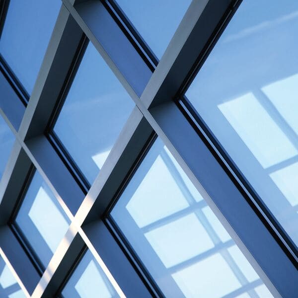 2. Exposed frame stick curtain wall